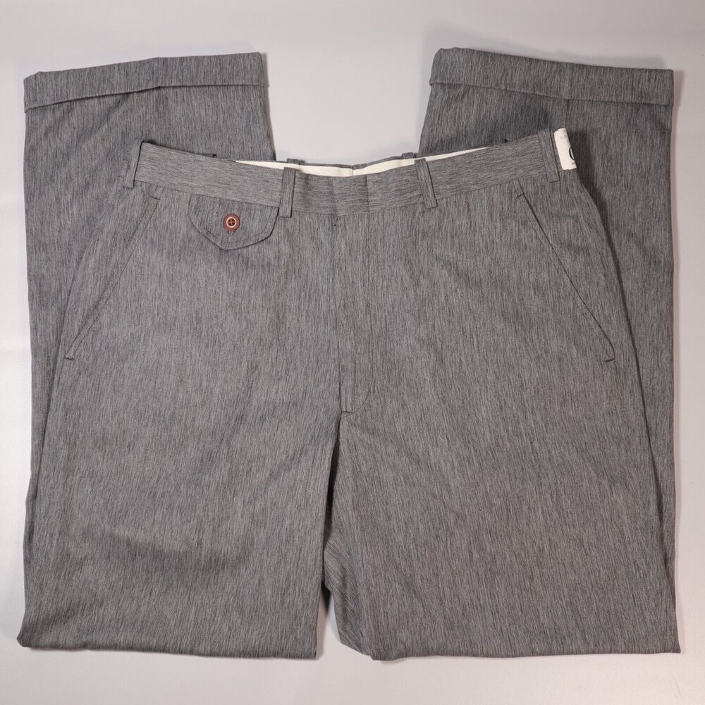 Vintage Orvis Mens 34x30 Micro Fiber Explorer Pants Gray Trousers Made In USA